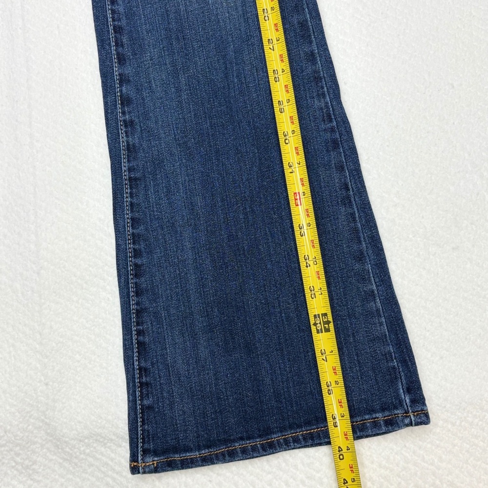 American Eagle Vintage Flare Jeans Dark Wash Low Rise Stretch Size 0 Regular - Picture 3 of 13